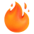 Иконка статуса: огонёк